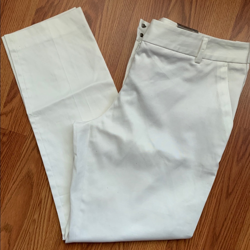 NWT Express Columnist White Ankle Dress Pants